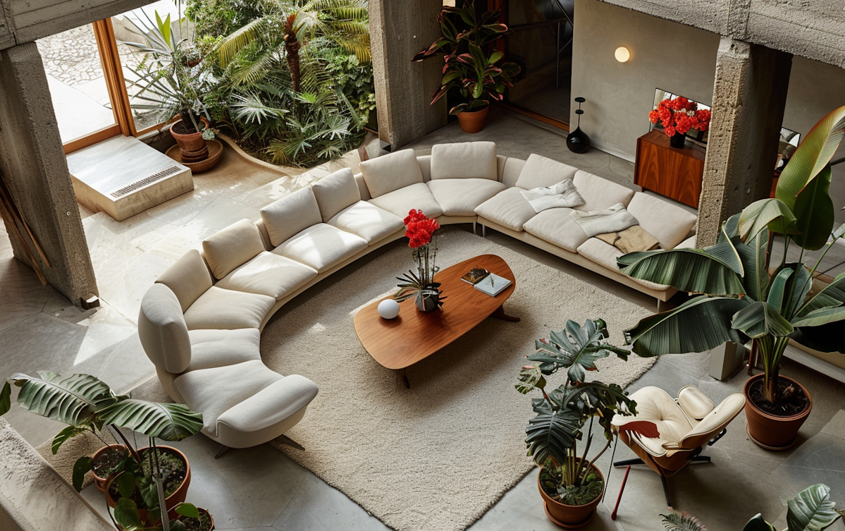 Cozy Sunlit Room with Art and Modern Decor